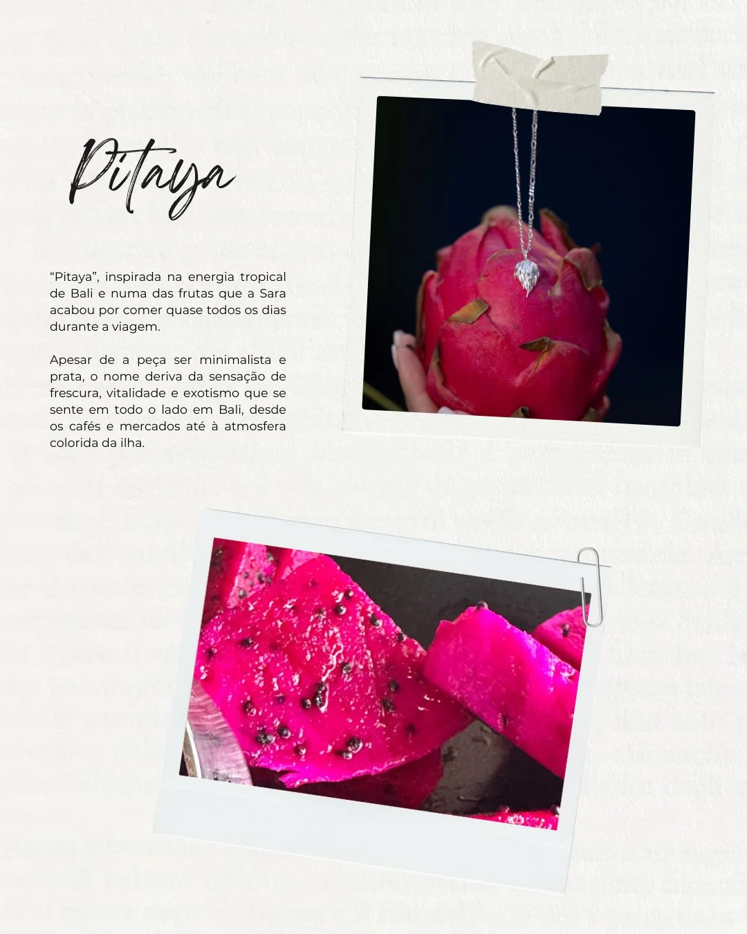 Pitaya: colar minimalista em prata com pingente em forma de gota, inspirado na energia tropical de Bali